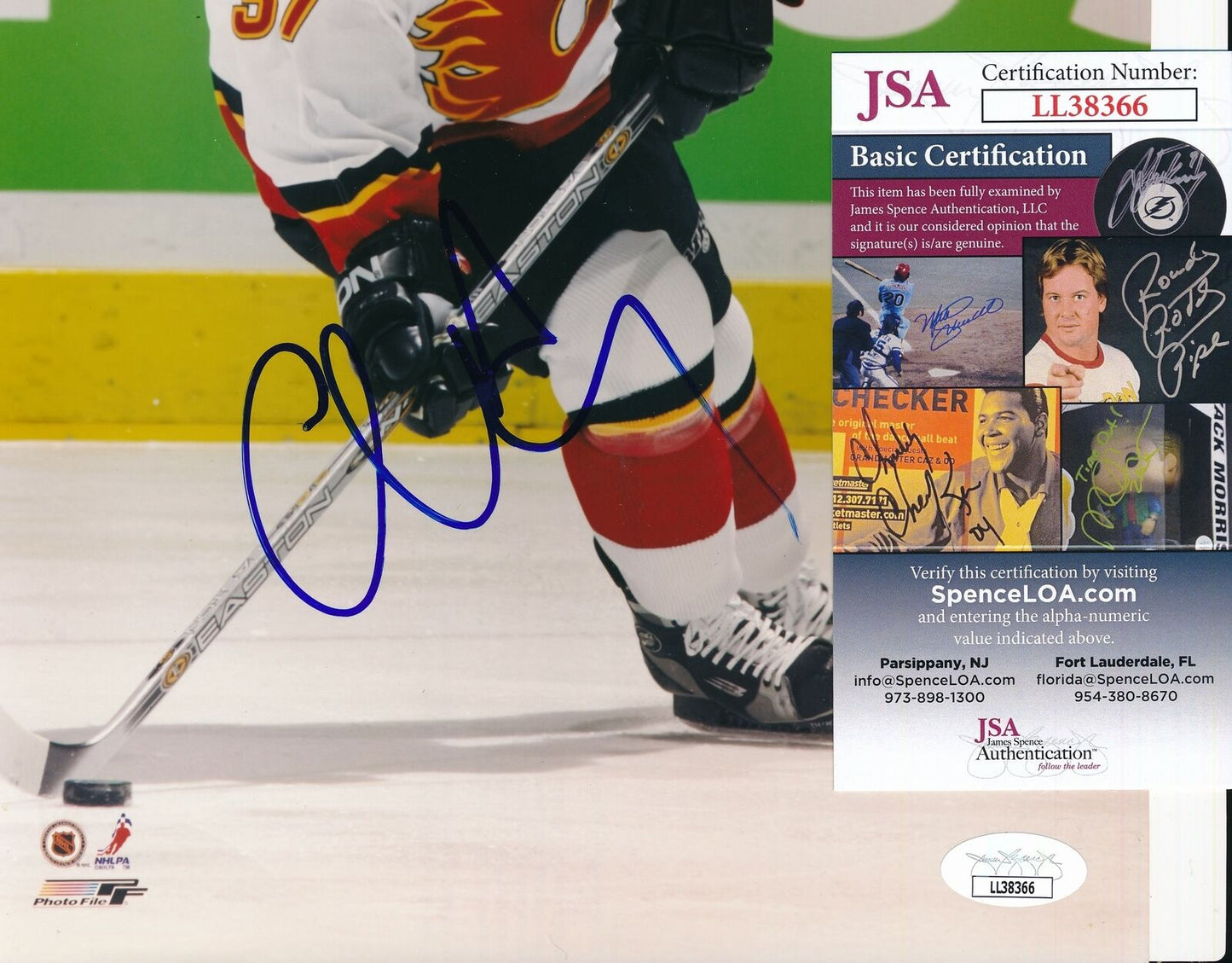 Chris Drury Calgary Flames Signed/Autographed 8x10 Photo JSA 157643