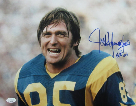 Jack Youngblood HOF Autographed 11x14 Photo Los Angeles Rams JSA