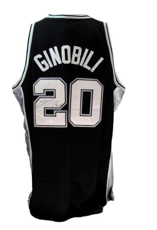 Manu Ginobili HOF Signed Reebok Basketball Jersey San Antonio Spurs JSA 190737