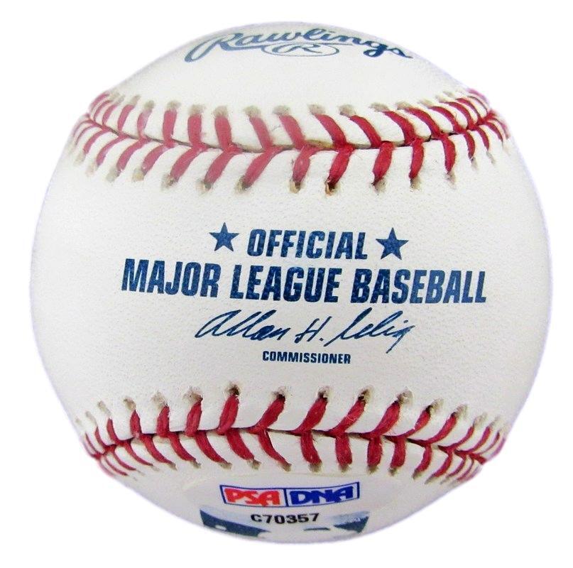 Norihiro Nakamura Autographed OML Baseball Los Angeles Dodgers PSA/DNA 182386