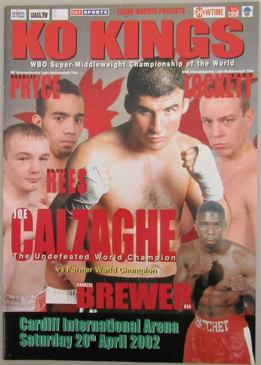 Bradley Pryce vs. Gary Lockett 2002 Super-Middleweight Champ Program 162291