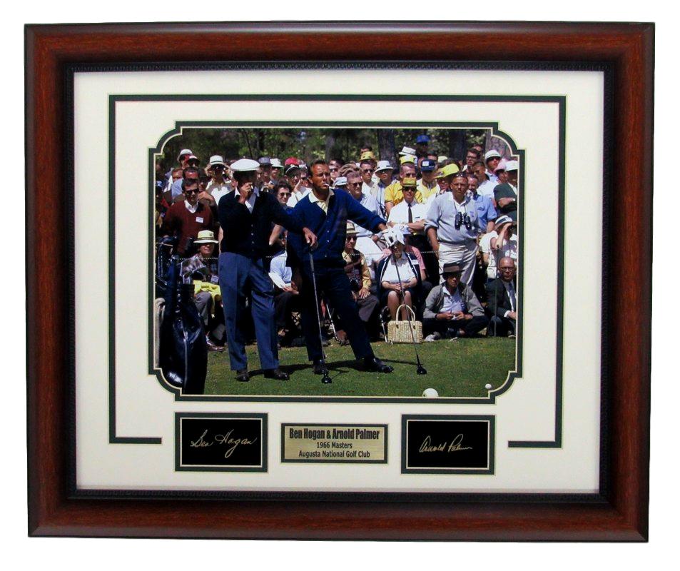 Arnold Palmer/ Ben Hogan 1966 Masters 11x14 Framed Photo w/Laser Engraved Autographs