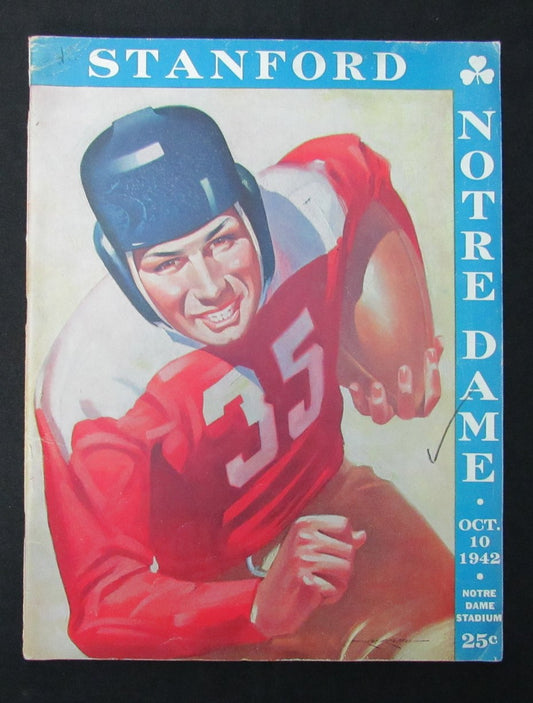 10/10/1942 Stanford vs. Notre Dame College Program 186032