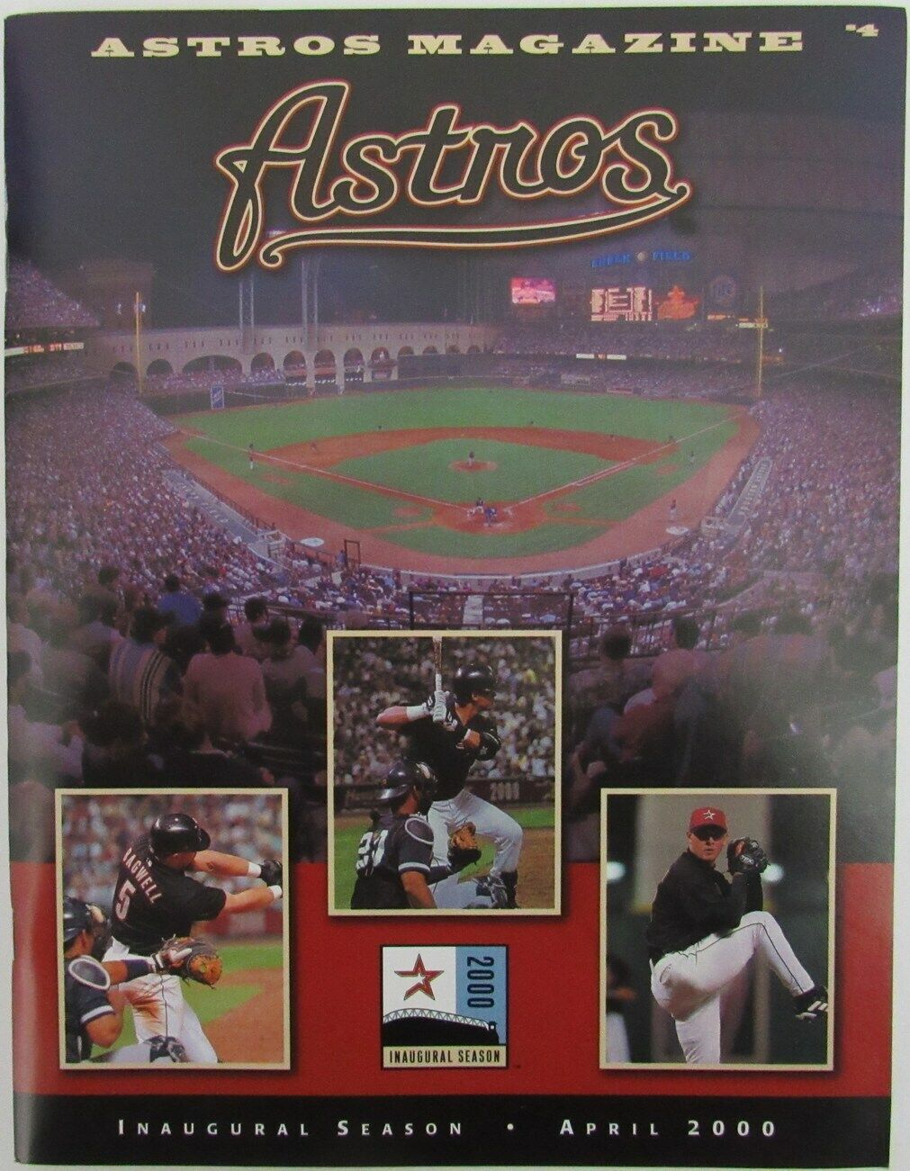 Houston Astros Program ENRON April 2000 Inaugural Season 155706