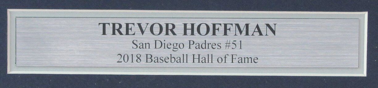 Trevor Hoffman HOF Autographed 8x10 Photo San Diego Padres Framed JSA 180976