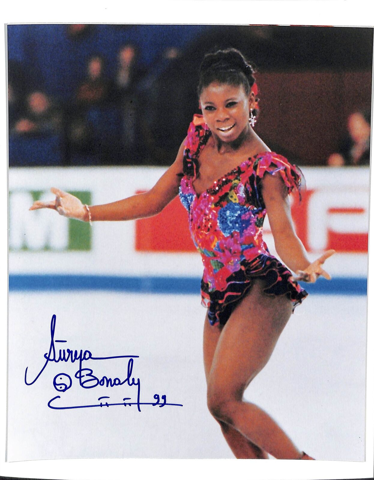 Suraya Bonaly 5X European Women's Figure Skating Champ Signed 8x10 Photo 180492