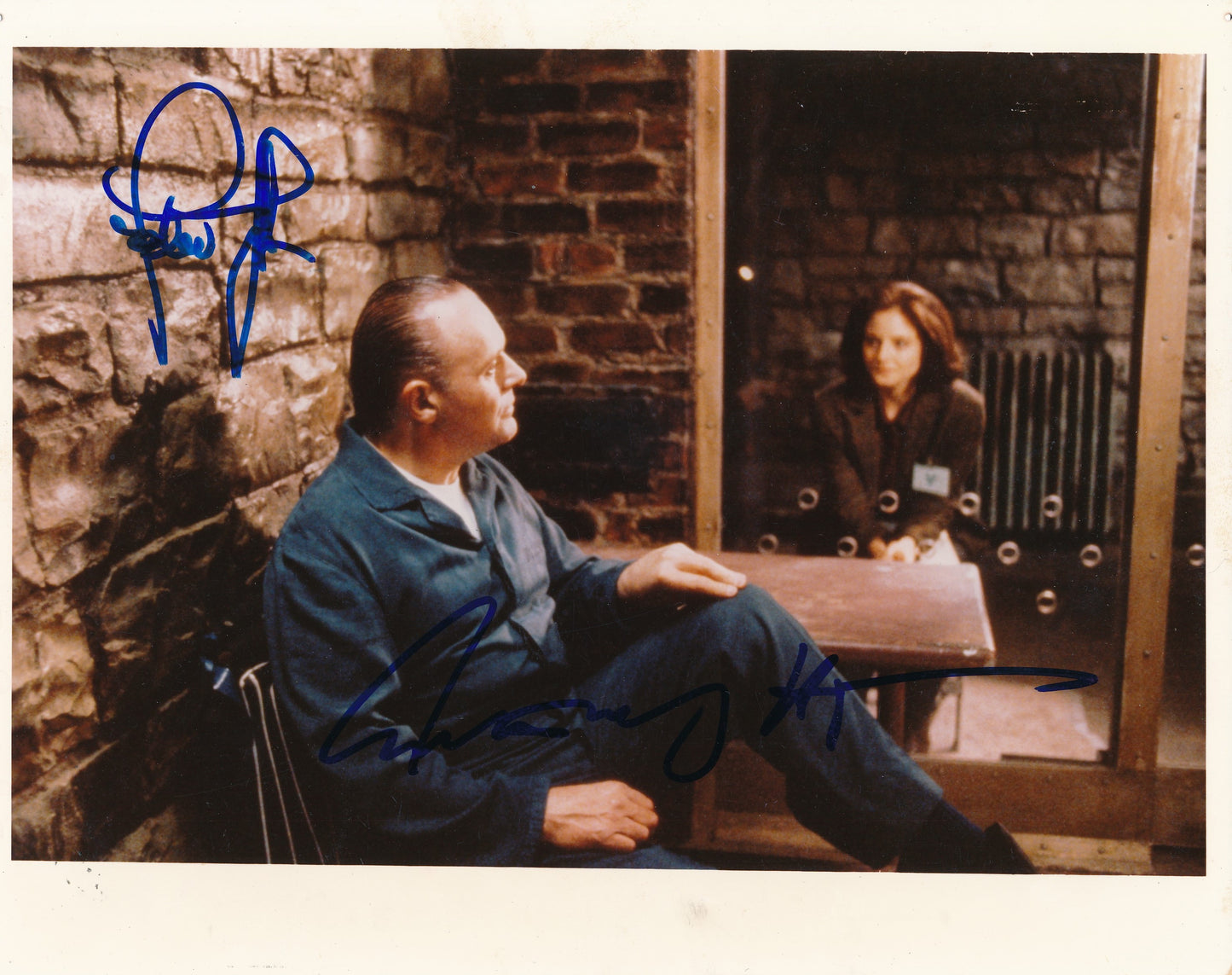 Hopkins/Foster Dual-Signed 8x10 Photo "Silence of the Lambs" Beckett 190285