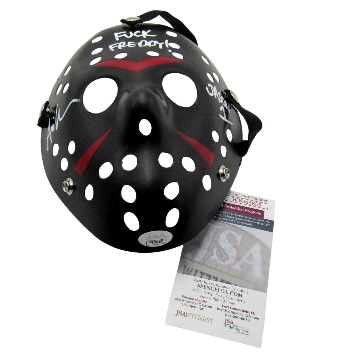 Ari Lehman Signed/Inscribed "JASON 1" Black Mask "Friday the 13th" JSA 189559