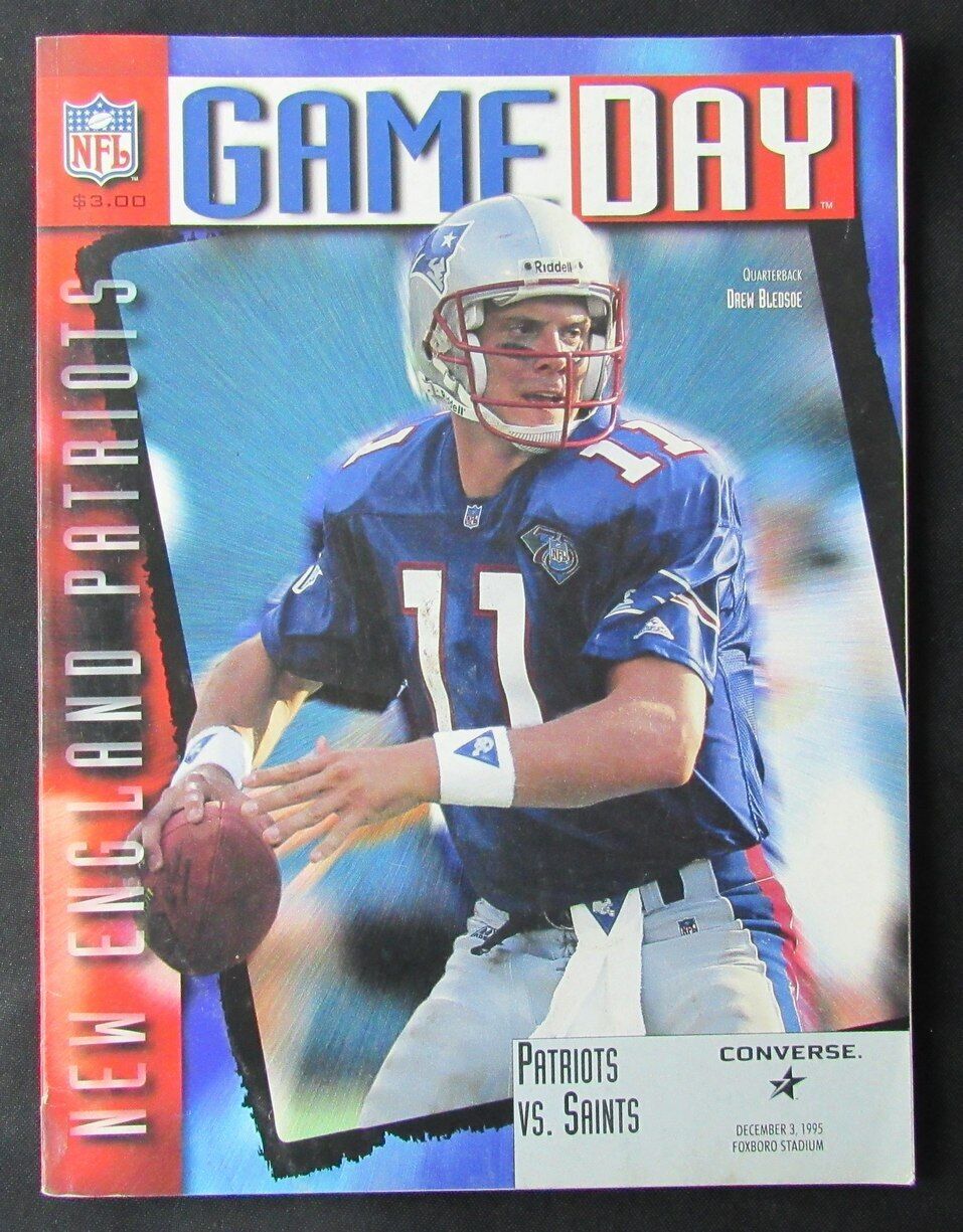 1995 New England Patriots vs. New Orleans Saints Program 12/03 Drew Bledsoe