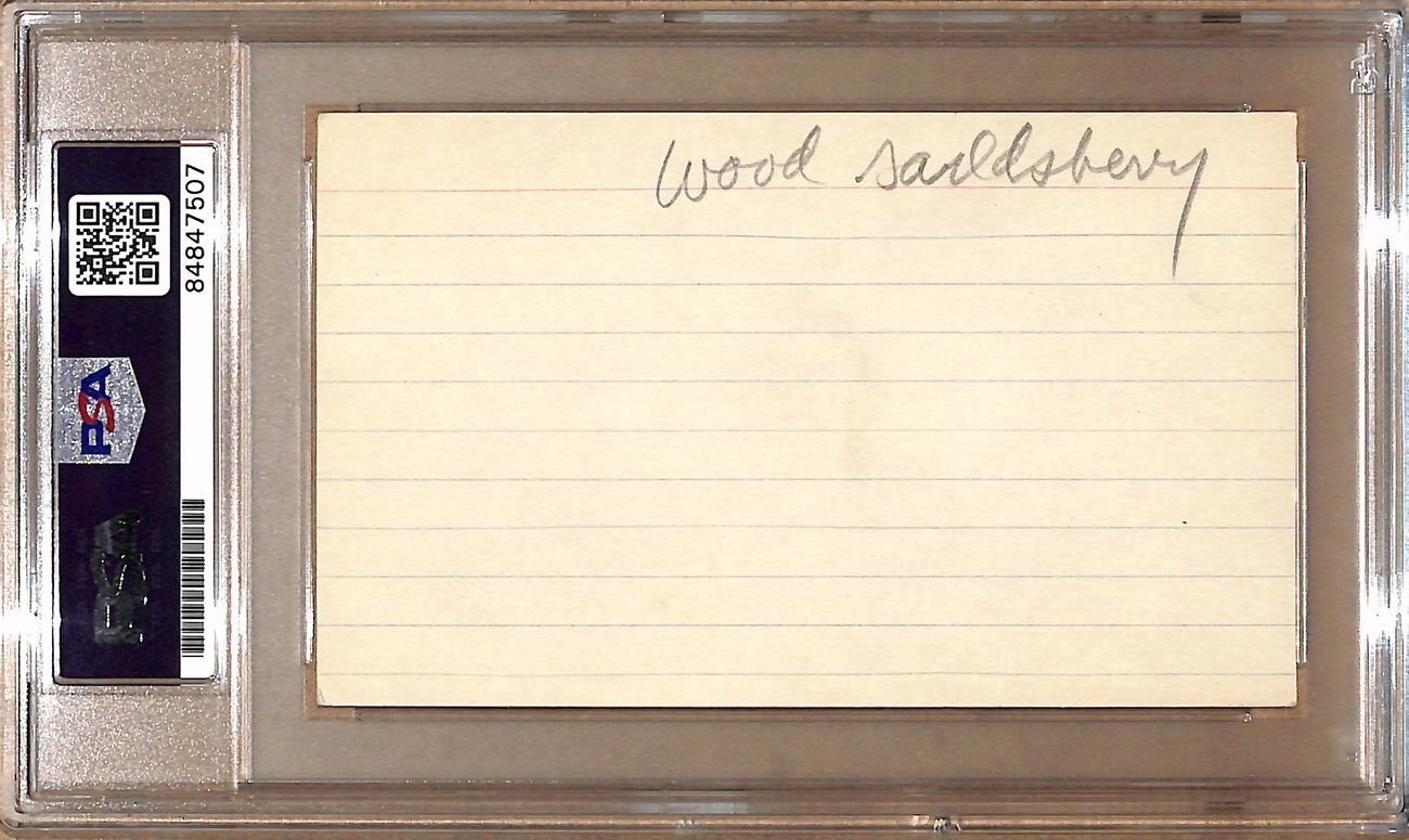 Woody Sauldsberry Autographed 3x5 Index Card Boston Celtics PSA/DNA 178817