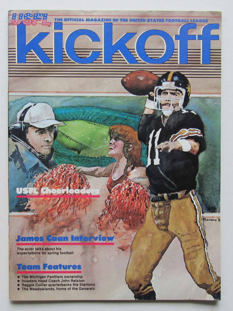 1983 USFL 1st  Season Oakland Invaders  vs. Boston Breakers Game Program 181323