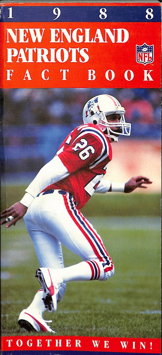 Lot of 4 New England Patriots 1988 Fact Book Together We Win 182050