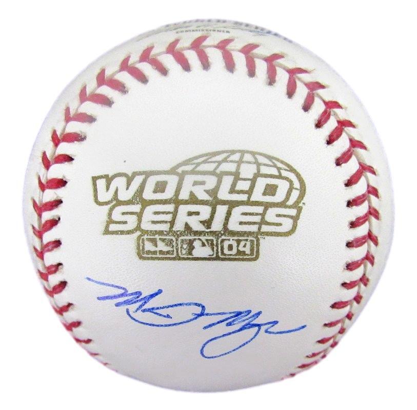 Mike Myers Autographed 2004 World Series Baseball Boston Red Sox PSA/DNA 182608