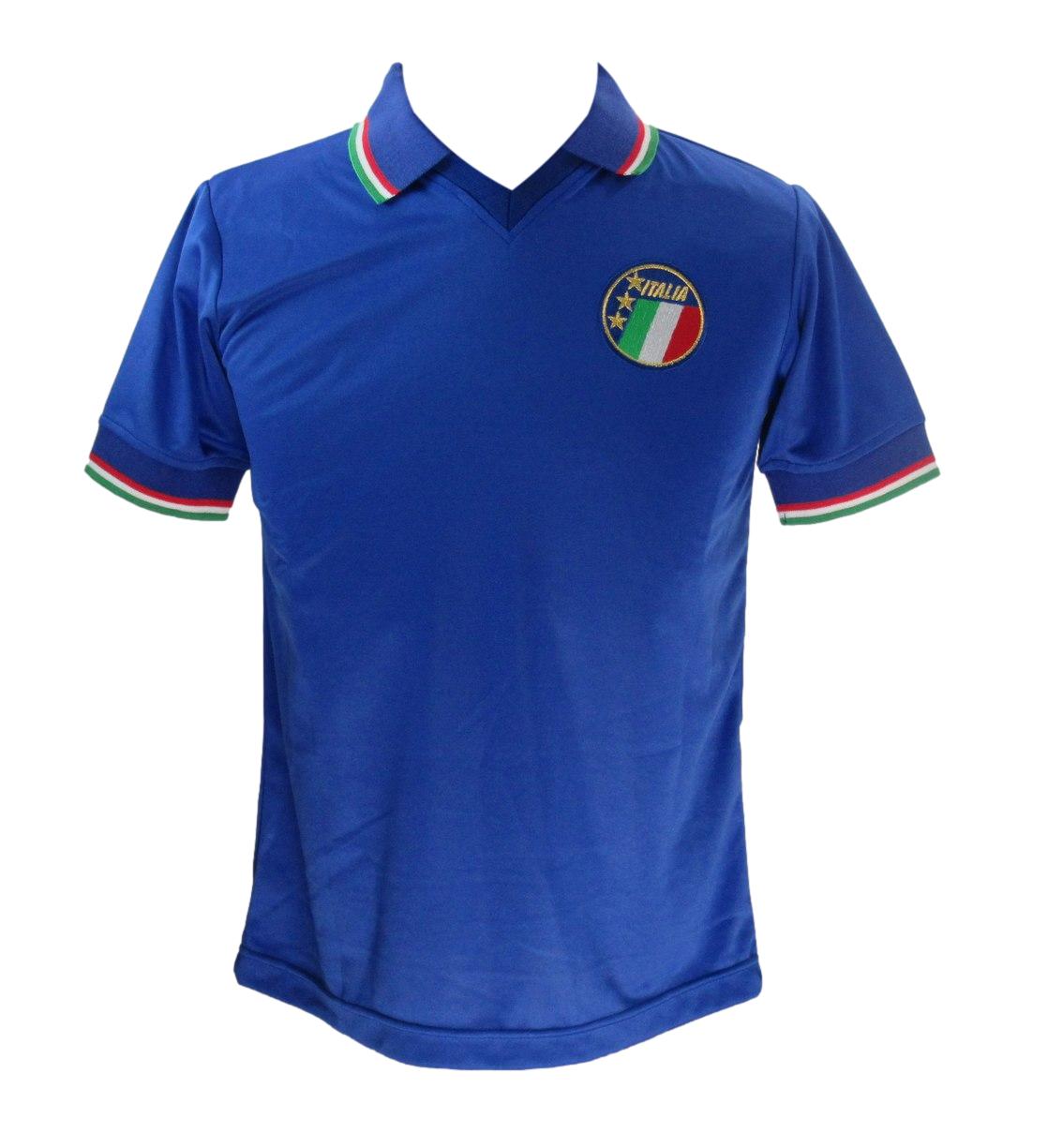 Roberto Baggio Signed Blue Italy TOFFS Soccer Jersey Fanatics/ICONS 190763