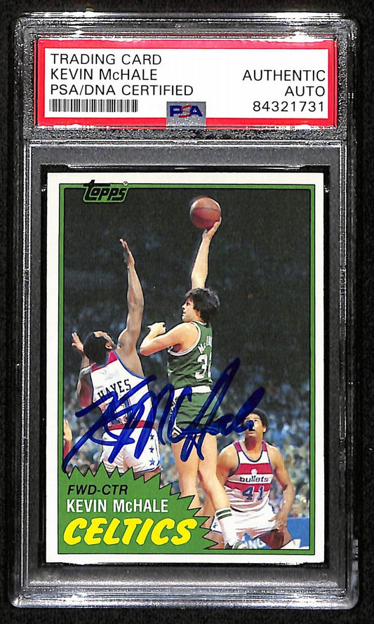 Kevin McHale HOF Celtics Signed/Auto 1981 Topps Card #75 PSA/DNA 193410