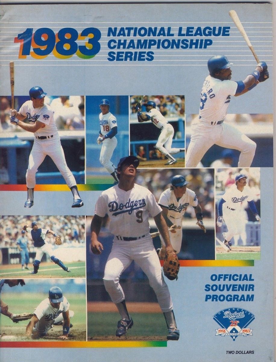 1983 NCLS Phillies V. Dodgers Official Baseball Program 128919