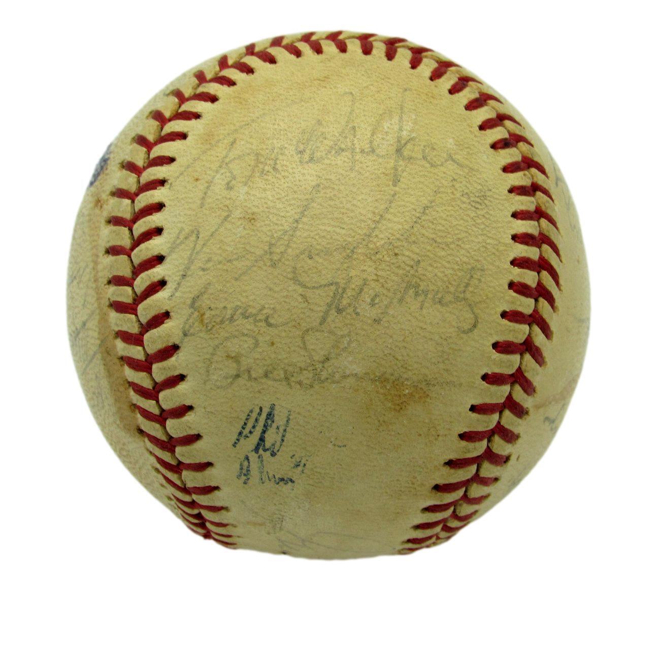 1972 Montreal Expos Team Signed by 19 ONL Baseball McCarver Bailey Mauch 158916