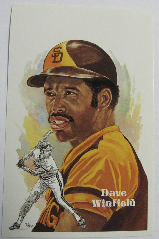 Dave Winfield San Diego Padres 2001 Perez Steele # 253 HOF Postcard 148896