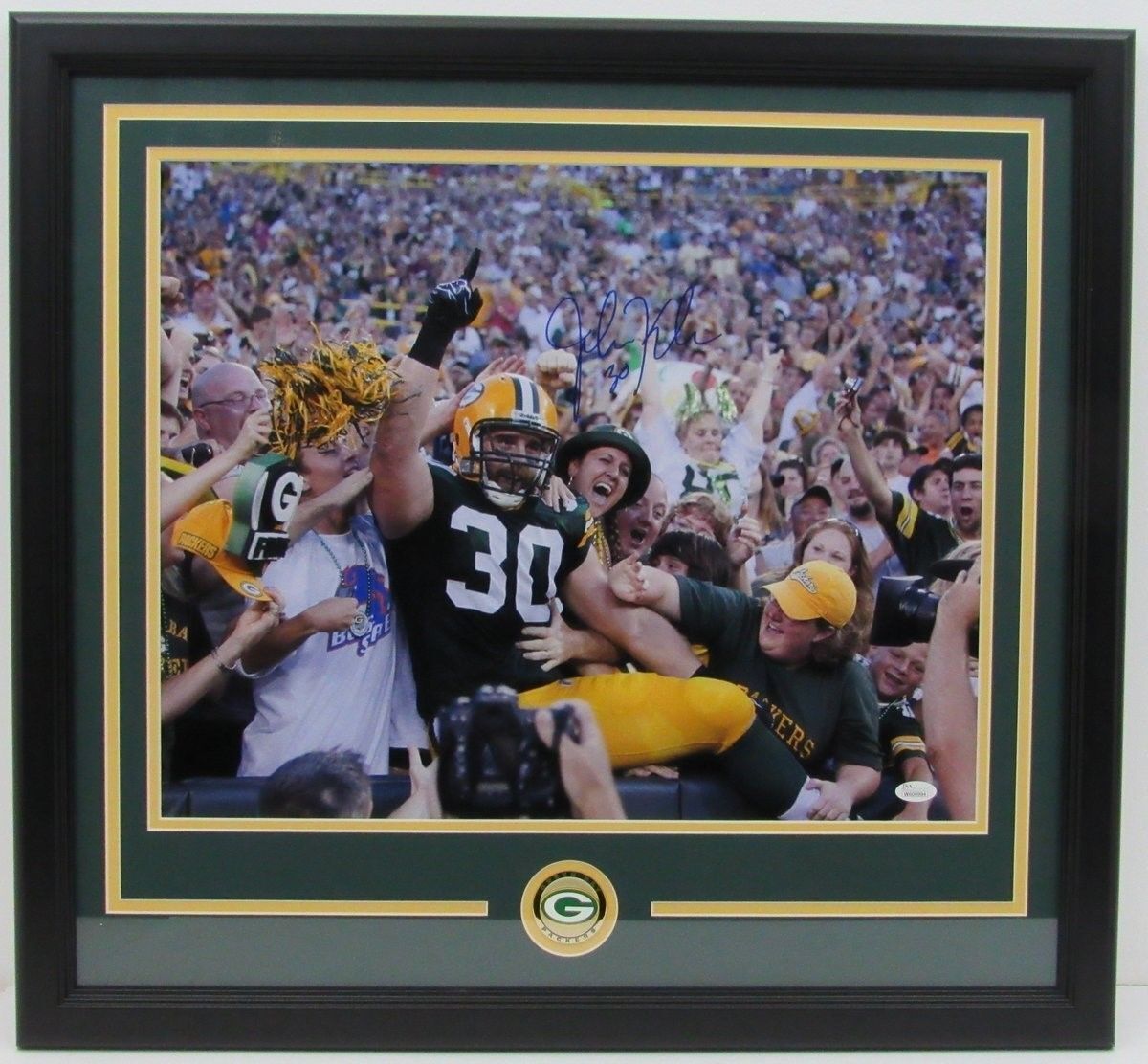 John Kuhn Green Bay Packers Autographed/Framed16x20 Photo JSA 134650