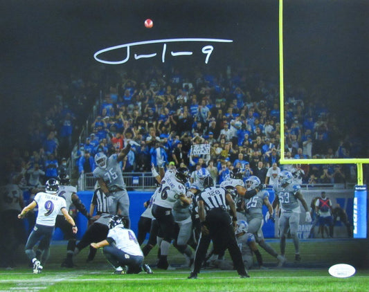 Justin Tucker Autographed 11x14 Photo Baltimore Ravens JSA