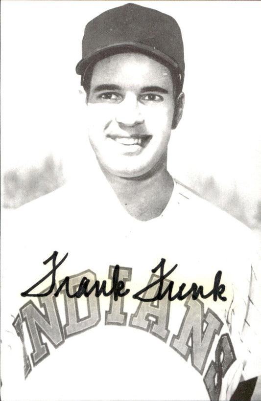 Frank Funk Indians Signed/Autographed 3x5  Photo 178237