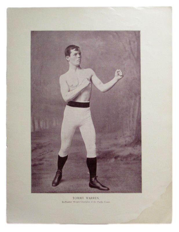 Tommy Warren Boxer 1895 Boxing Gladiators 11x15 Supplement Poster