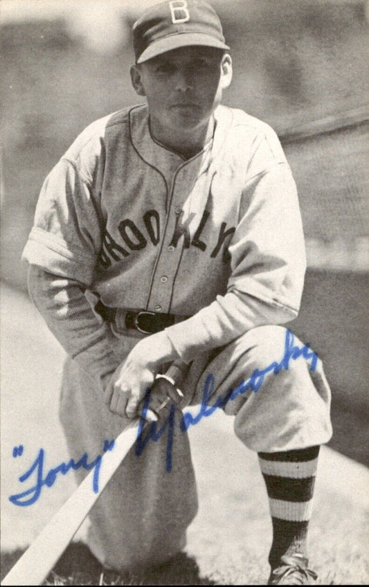 Tony Malinosky Dodgers d. 2011 Signed/Autographed 3x5  Photo 178591