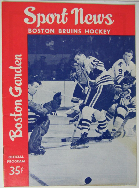 Boston Bruins NHL Hockey Program vs. Detroit Red Wings 2/2/63 146227