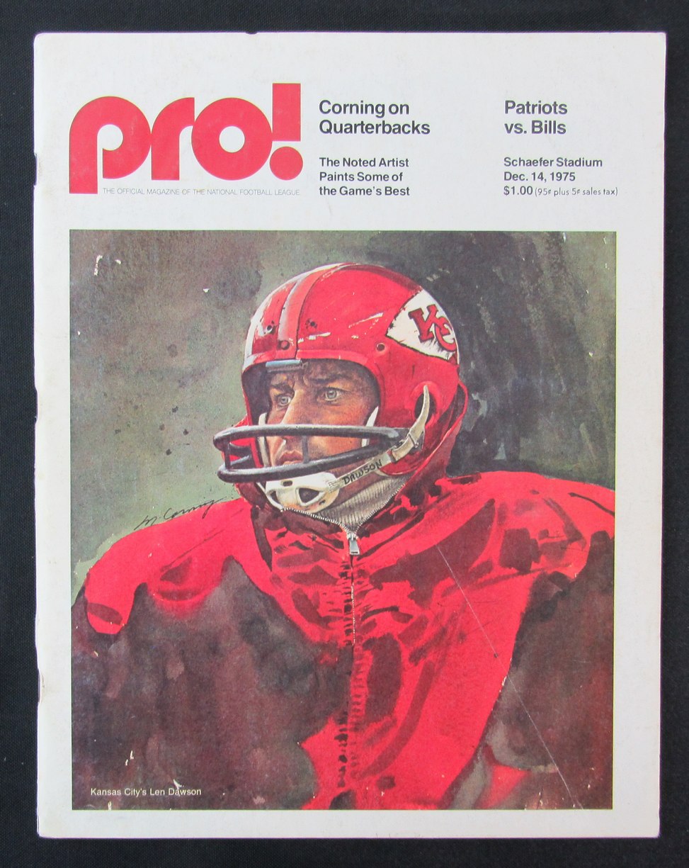 1975  New England Patriots vs. Buffalo Bills Program 12/14/75 172518