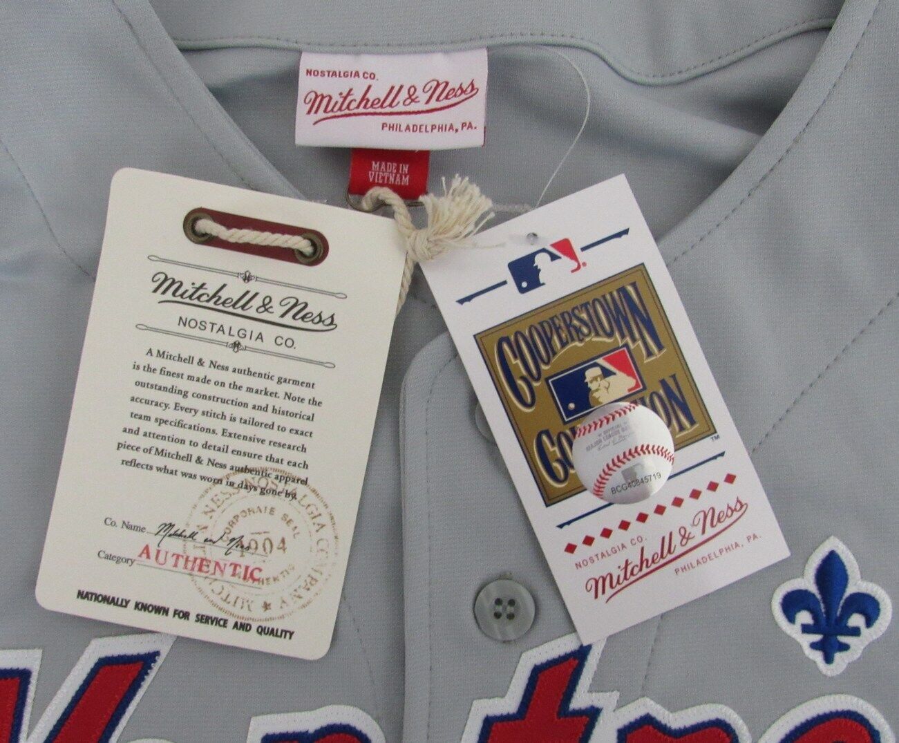 Pedro Martinez HOF Autographed Mitchell & Ness Jersey Expos Beckett 176377