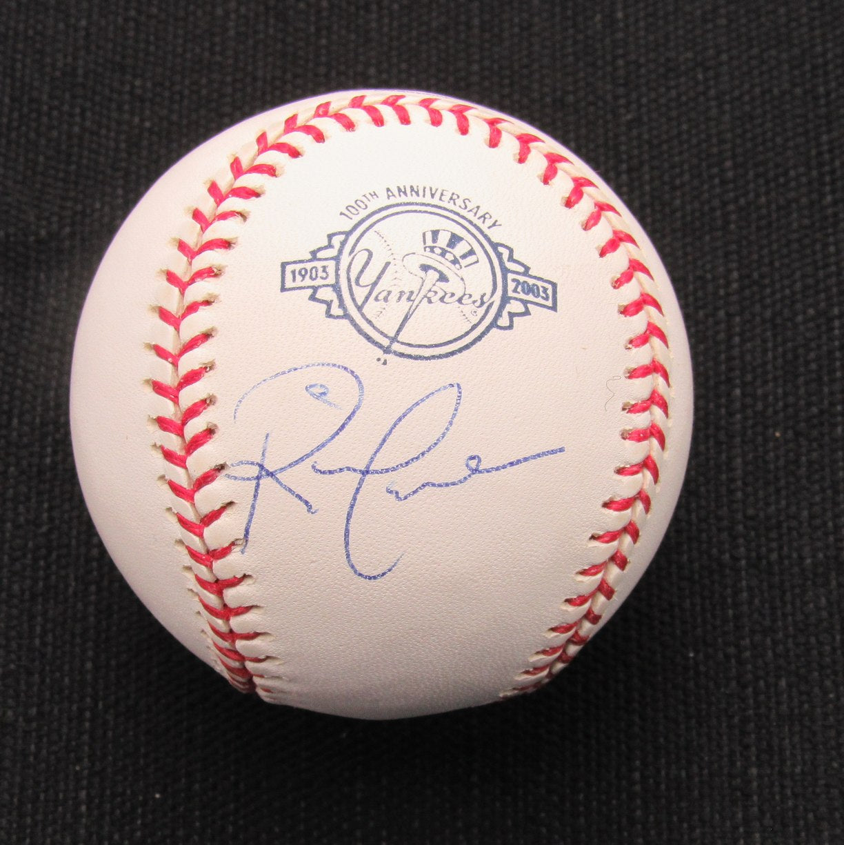 Rick Cerone Signed/Auto Yankees 100th OML Baseball JSA 186953