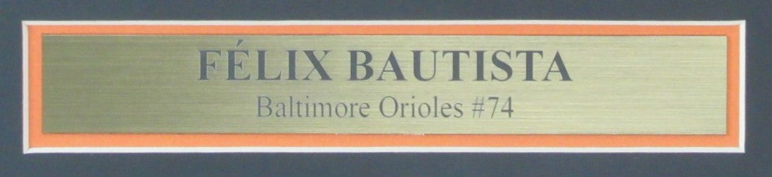 Felix Bautista Signed 8x10 Photo Baltimore Orioles Framed Beckett 187161