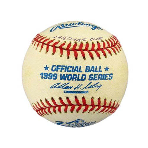 Orlando Hernandez Signed/Inscribed 1999 World Series Baseball Yankees JSA 188478