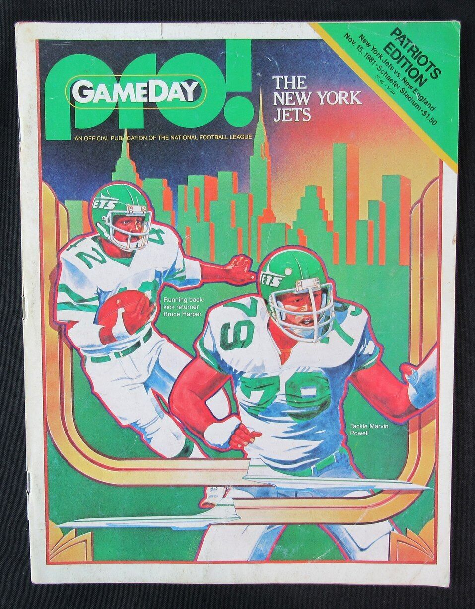 1981 New York Jets vs. New England Patriots Program 11/15