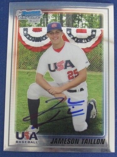 Jameson Taillon Pirates Signed Bowman Chrome 2010 TEAM USA Baseball Card #BC17