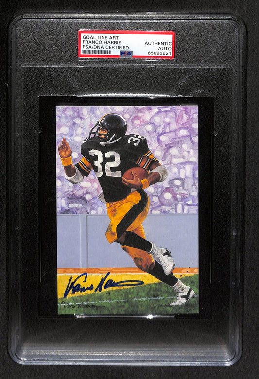 Franco Harris HOF Signed 1994 GLAC Card Pittsburgh Steelers PSA/DNA 183810