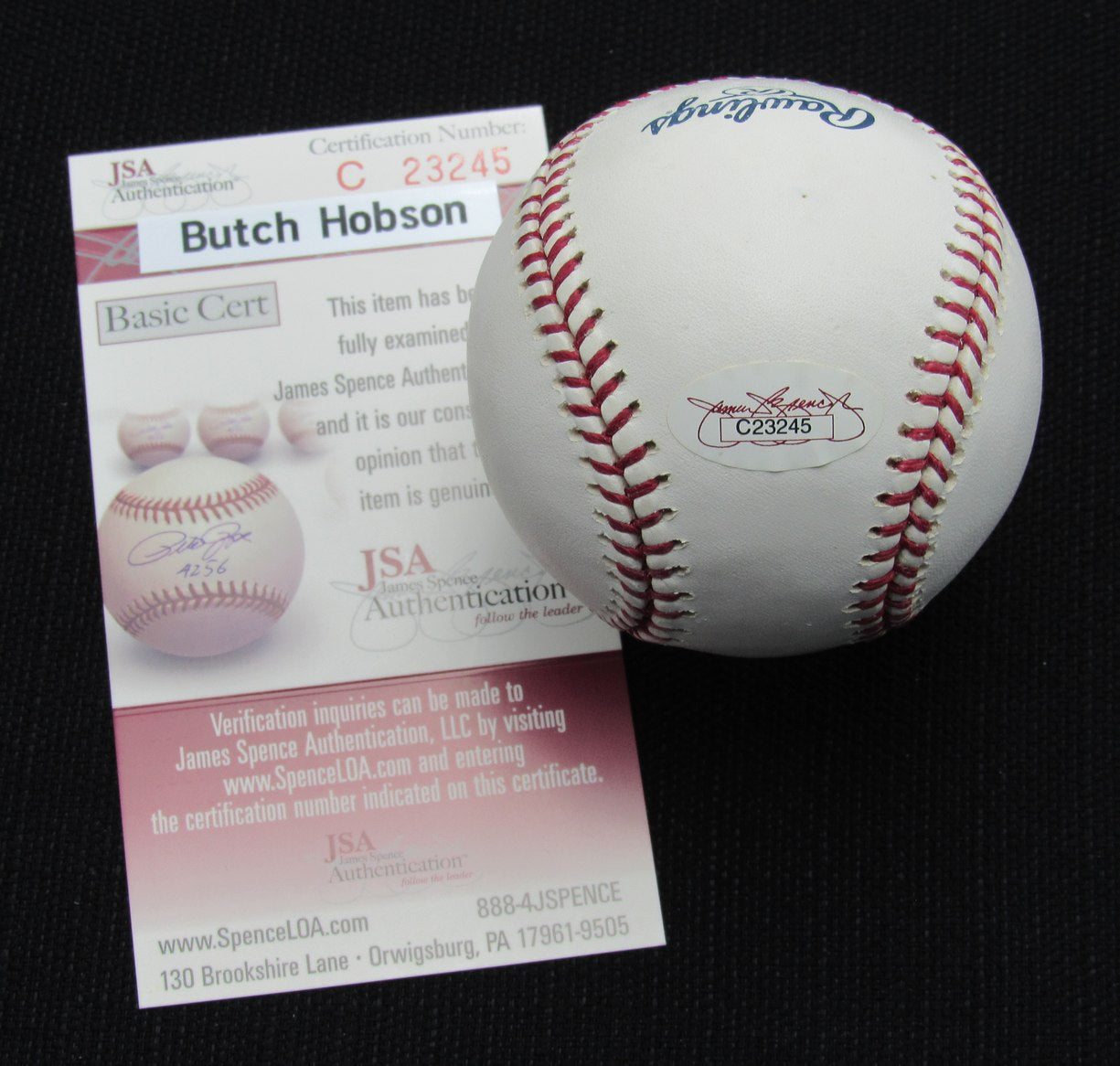 Butch Hobson Signed/Auto Yankees 100th OML Baseball JSA 186741