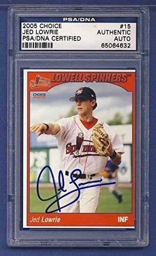 2005 Choice JED LOWRIE #15 Signed Card PSA/DNA