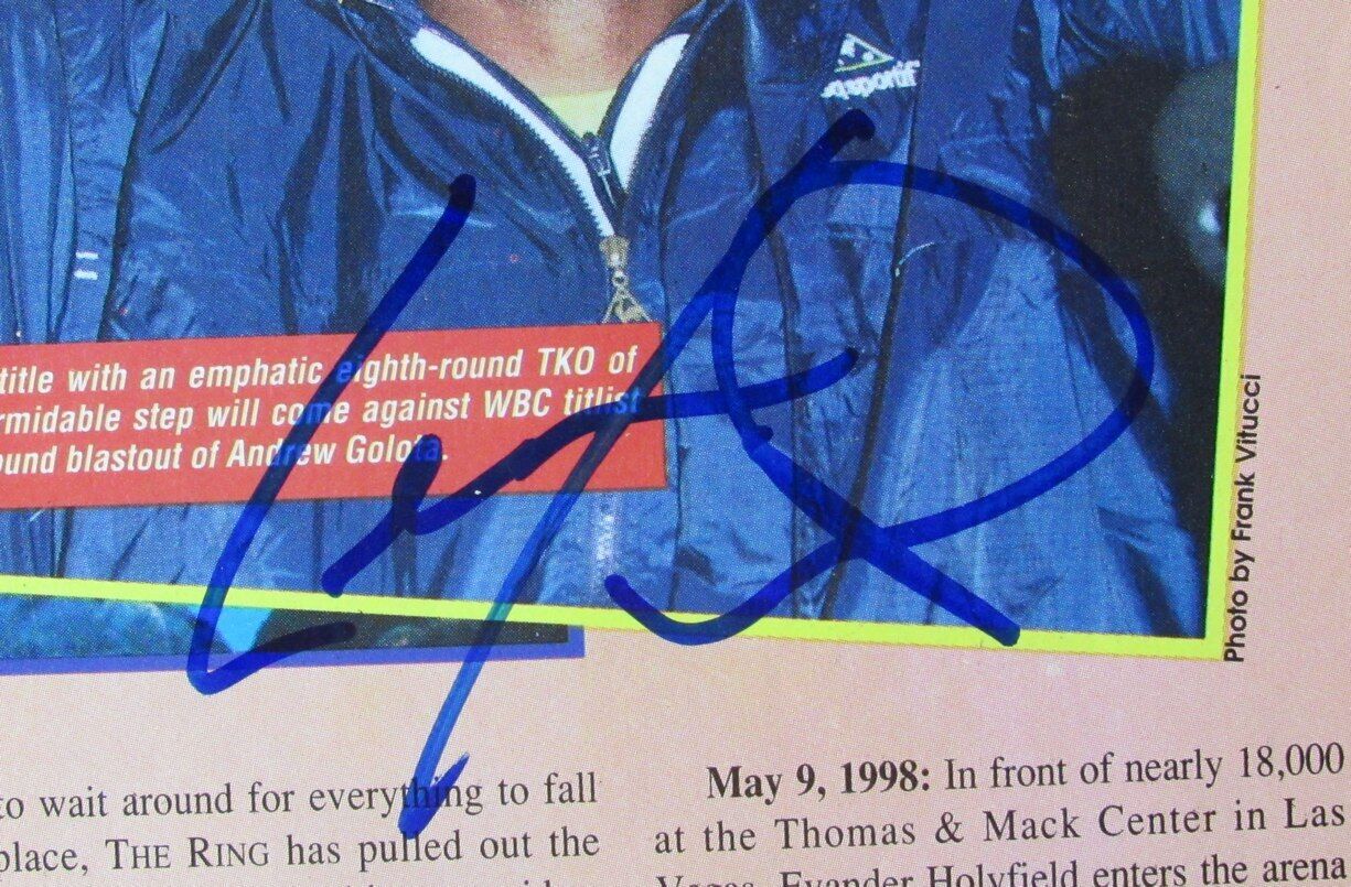 Lennox Lewis Boxer Autographed Vintage Magazine Photo PSA/DNA 177062