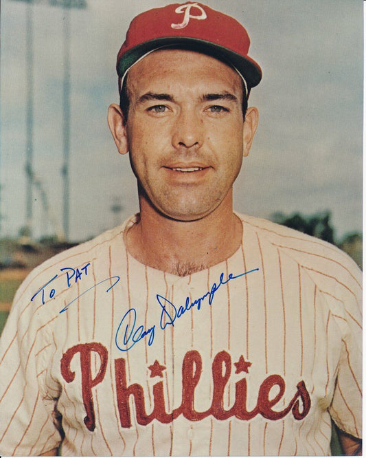 Clay Dalrymple Phillies Signed/Autographed 8x10 Photo PASS 127527