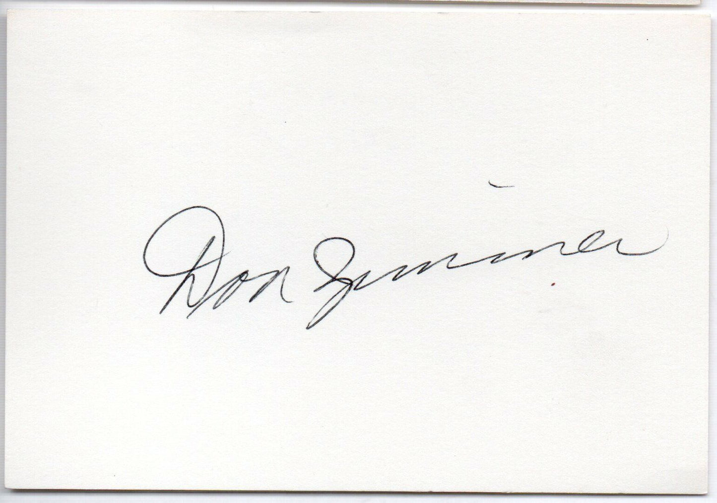 Lot of Two Don Zimmer d.2014 Dodgers/Cubs/Mets Signed 3x5 Index Cards 145599