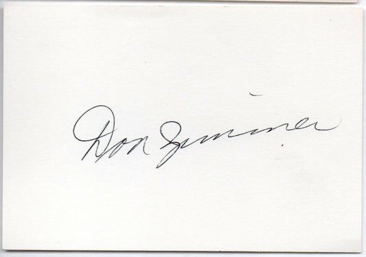 Lot of Two Don Zimmer d.2014 Dodgers/Cubs/Mets Signed 3x5 Index Cards 145599