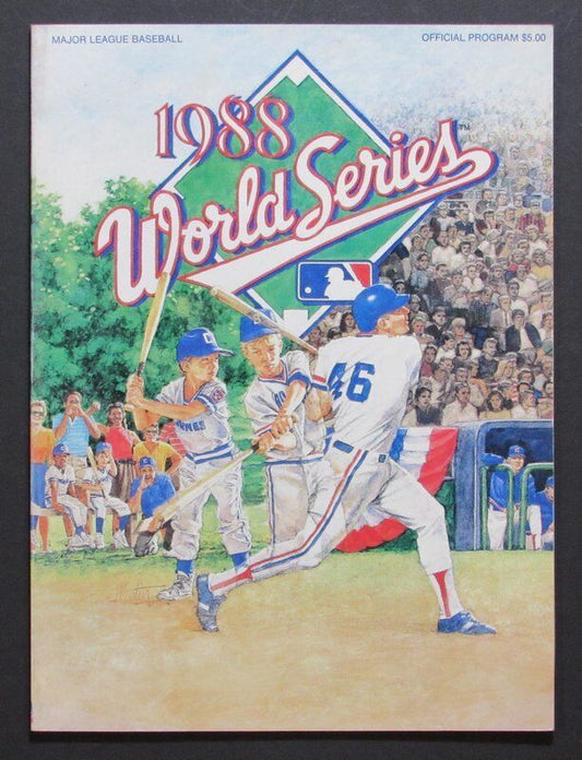 1988 World Series Souvenir Program Oakland Athletics vs. Los Angeles Dodgers