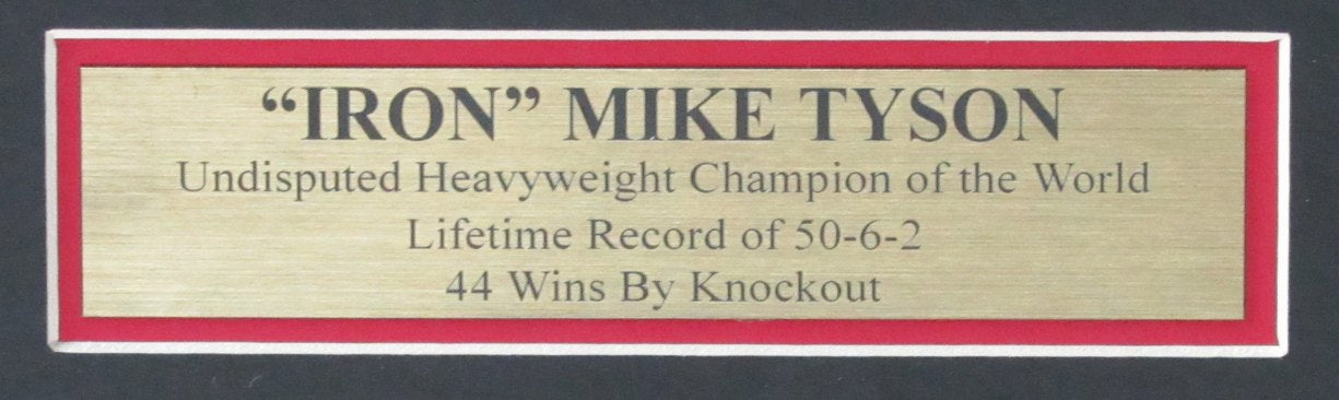 Mike Tyson Iron Mike Champ Signed/Auto Boxing Glove Shadow Box Framed JSA 154886