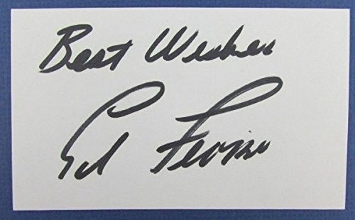 Ed Fiori Golf PGA Autographed/Signed 3x5 Index Card 127078