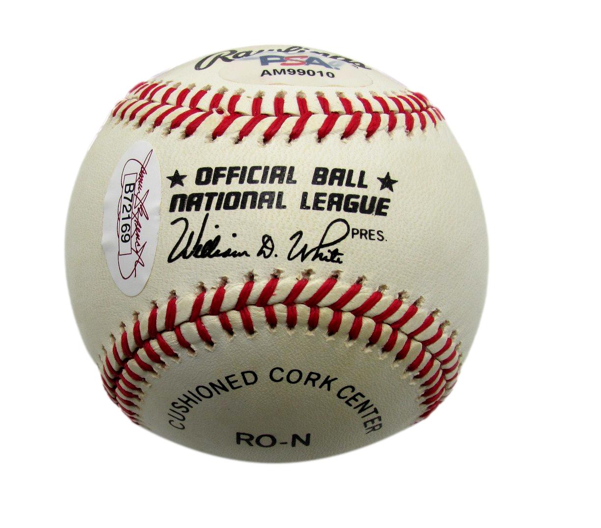 Don Drysdale HOF Signed ONL Baseball Los Angeles Dodgers PSA/DNA JSA 185329