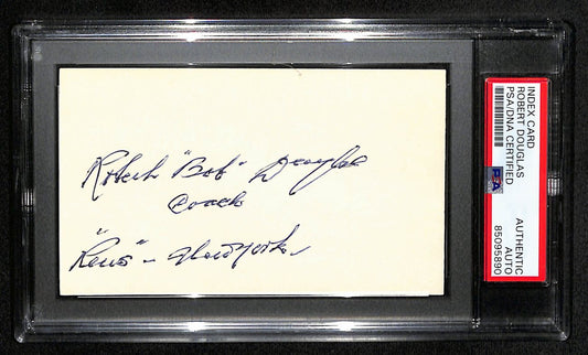 Robert Douglas Signed 3x5 Index Card NY Renaissance Founder PSA/DNA 185474