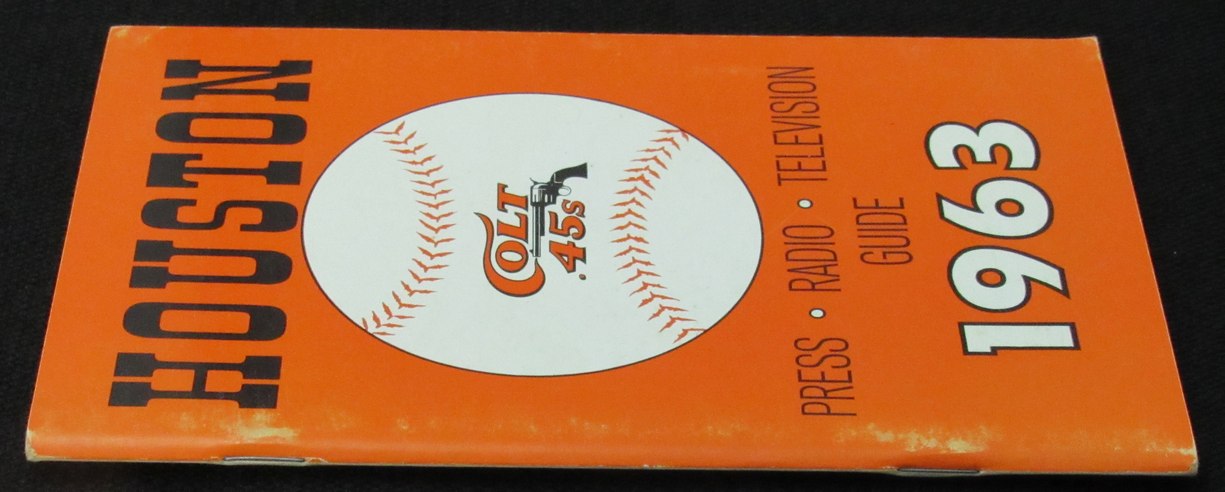 1963 Houston Colt .45s Media/Press Guide 188799