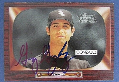 Gio Gonzalez A's Nationals Signed 2004 Bowman Heritage Baseball Card #245 123929
