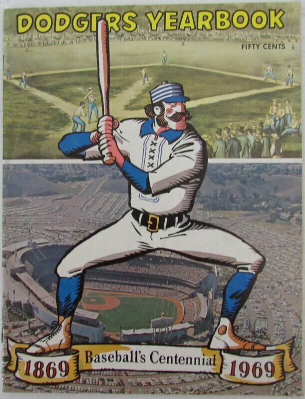 1969 Los Angeles Dodgers Official Baseball Yearbook 144029